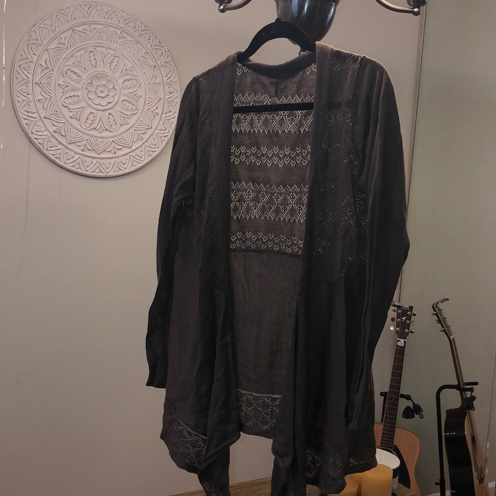 Olive green cardigan